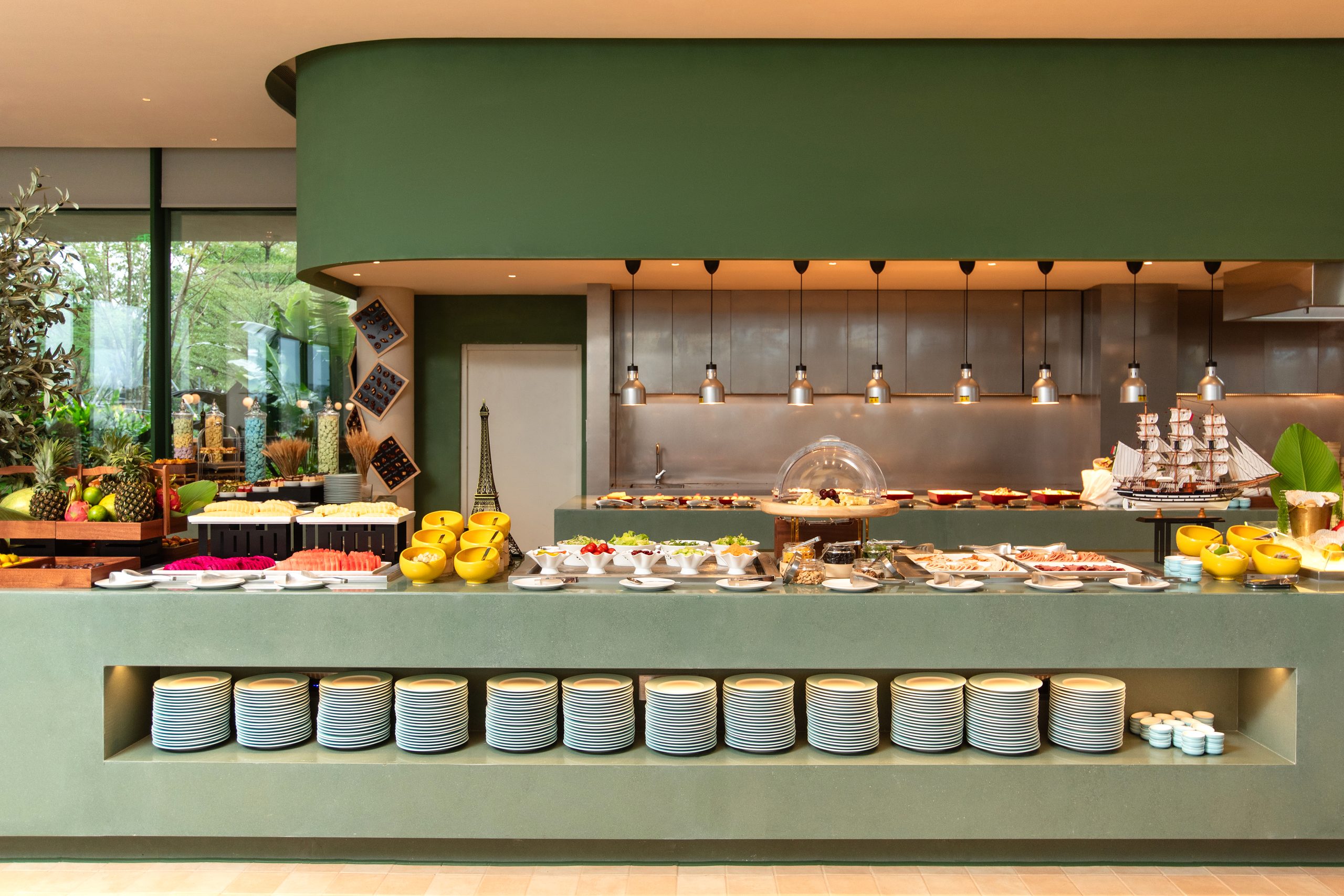 Buffet counter